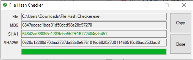 File Hash Checker